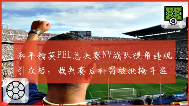和平精英PEL总决赛NV战队视角违规引众怒，裁判赛后补罚被批掩耳盗铃