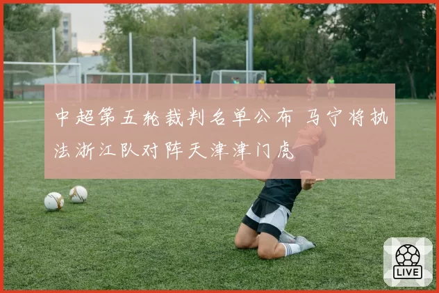 中超第五轮裁判名单公布 马宁将执法浙江队对阵天津津门虎